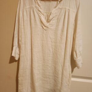 Elegant Cream Midi Dress